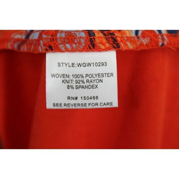Market & Spruce Meroni Mixed Media TOP ORANGE PAISLEY SIZE MEDIUM M NWT - Picture 8 of 8